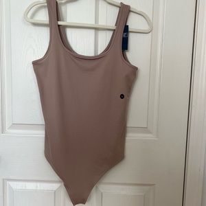 Abercrombie Bodysuit Size Large Taupe